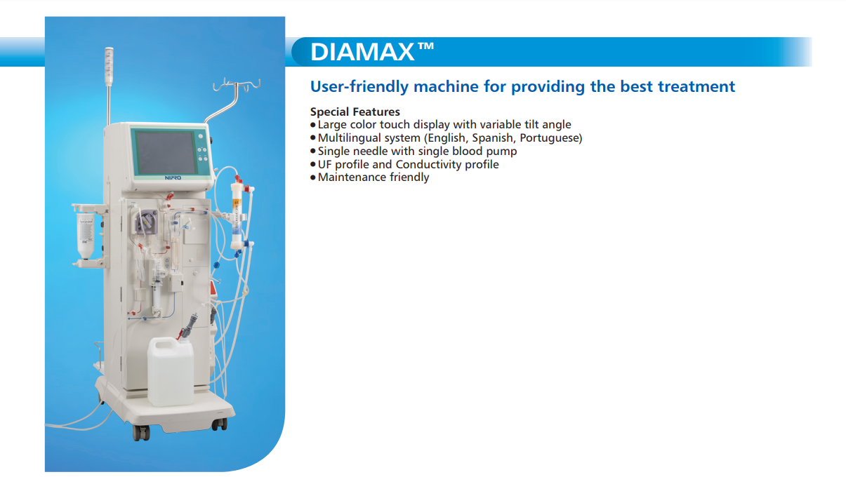 NIPRO Diamax Dialysis Machine - Macromed Philippines